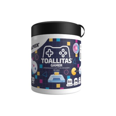 SILIMEX - Toallitas® Gamer están especialmente formuladas para la limpieza de superficies plásticas de equipos y consolas gamer.
