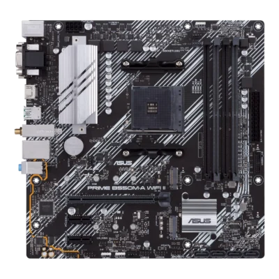 ASUS - Tarjeta Madre Micro-ATX PRIME B550M-A WIFI II, S-AM4, AMD B550, HDMI, 128GB DDR4 para AMD