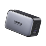UGREEN - Cargador de 65W serie Nexode, 3 Puertos de Carga Rápida, 2 USB-C, 1 USB-A, Tecnología GaN II