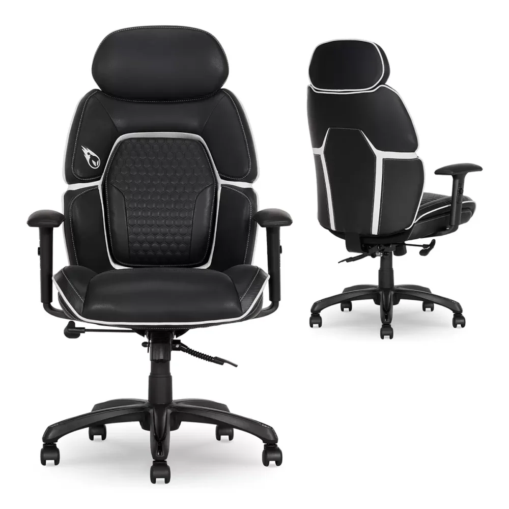 DSP - Silla para Videojuegos con Cabecera Ajustable Color Negro