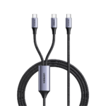 UGREEN - Cable USB-C a Y (USB-C & USB-C), 1.5 Metros, Carga Rápida de hasta 100W, Compatible con MacBook, iPhone, Galaxy, Pixel, y más