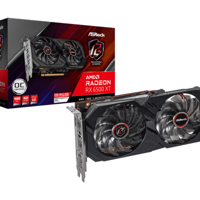 ASROCK - Tarjeta de Video AMD Radeon RX 6500 XT Phantom Gaming D OC, 4GB, 64-bit, PCI-E 4.0, GDDR6, HDMI - DisplayPort