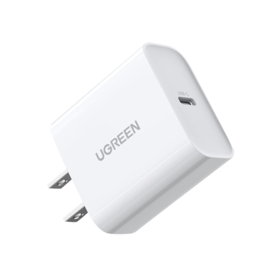UGREEN - Cargador USB-C de 20W, 1 USB-C de Carga Rápida, QC4.0+