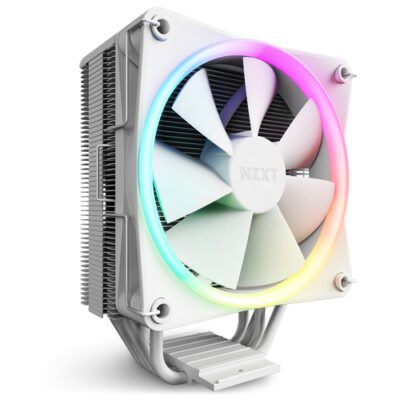 NZXT - Disipador de Aire para CPU T120 Color Blanco Compatible con AMD-INTEL 120mm Rgb 500 - 1800rpm