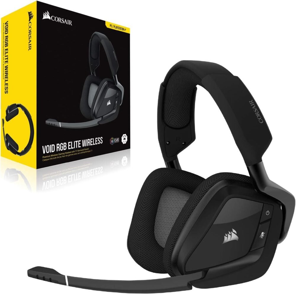 CORSAIR -  VOID RGB ELITE Auriculares Inalámbricos para Juegos - Sonido Envolvente 7.1 - Image 2