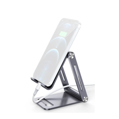 UGREEN - Soporte para Teléfono Celular de Aluminio, Angulo Ajustable, Compatible con dispositivos de 4.7'' a 7.9'', Color Gris.