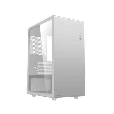 ACTECK - Gabinete Mini Torre Neuss Pro GI717 Max MB M-ATX 280 mm Color Blanco