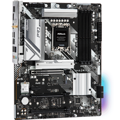 ASROCK - Tarjeta Madre ATX B760 PRO RS WIFI, S-1700, Intel B760, HDMI, 192GB DDR5 para Intel