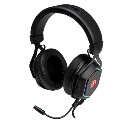 BALAM RUSH - Audífonos para Gamer, Hesix HS760, Over-Ear USB Color Negro