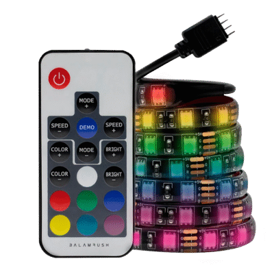 BALAM RUUSH - Tira de Luz RGB para Setup Gamer, Spectra LS340, 80 cm 328 Modos con Control Remoto