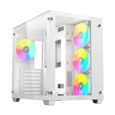 BALAM RUSH - Gabinete Gamer Media Torre Tank Pro GM930 Max MB ATX Color Blanco