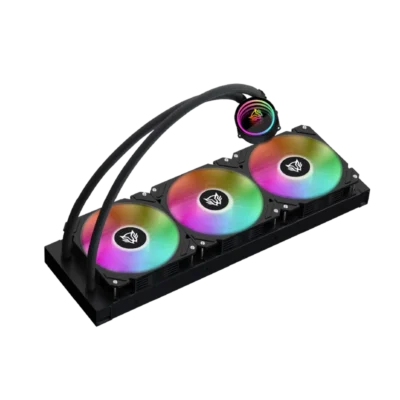 BALAM RUSH - Enfriamiento Líquido 360 para CPU, Hydrox Pro HX30, 3 Vent 120 mm ARGB,  Seguro para CPU de Intel y AMD | Legend Series Negro