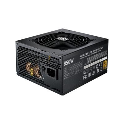 COOLER MASTER - 850w Fuente de poder MWE GOLD 850v2 Full Modular Color Negro