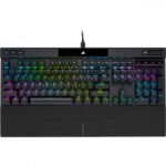 CORSAIR - Teclado Gamer K70 RGB PRO, Teclado Mecánico, Switch OPX, Alámbrico, Negro, (Inglés)