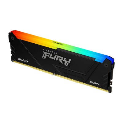 KINGSTON - Memoria Ram 16GB (1x16GB) DIMM DDR4 3200MT/s CL16 FURY Beast RGB Black XMP