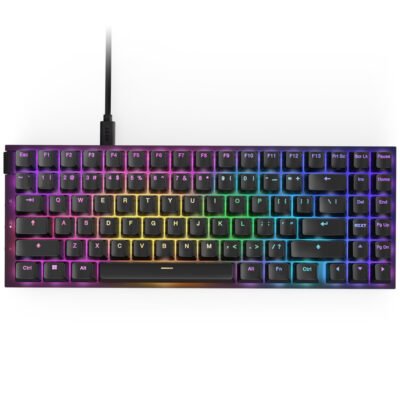 NZXT - Teclado Gamer Function 2 MiniTKL, Switch Optical Red, Alámbrico, USB, Negro (Inglés)