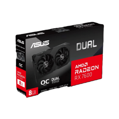 ASUS -  Tarjeta de Video Dual Radeon RX 7600 V2 OC Edition, 8GB, 128-bit, PCI-E 4.0, GDDR6, HDMI - DisplayPort
