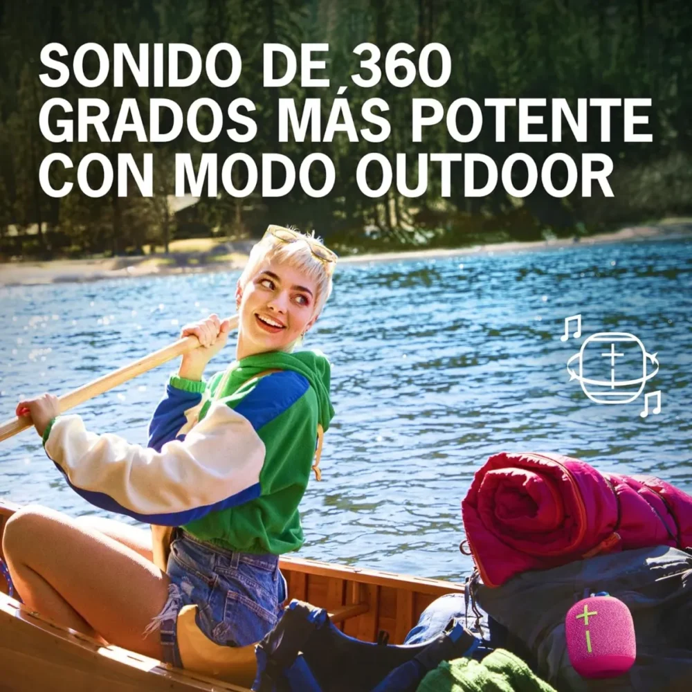 LOGITECH - Bocina WonderBoom 3, Bluetooth, Inalámbrica, Resistente al Agua, Color Rosa - Image 4