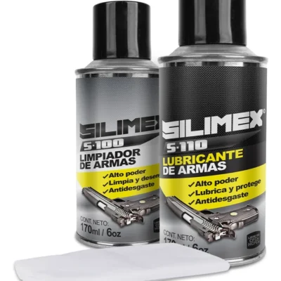 SILIMEX - Aerosol S-110 lubricante de armas, protector de mecanismo y partes móviles de todo tipo de armas 170 ml