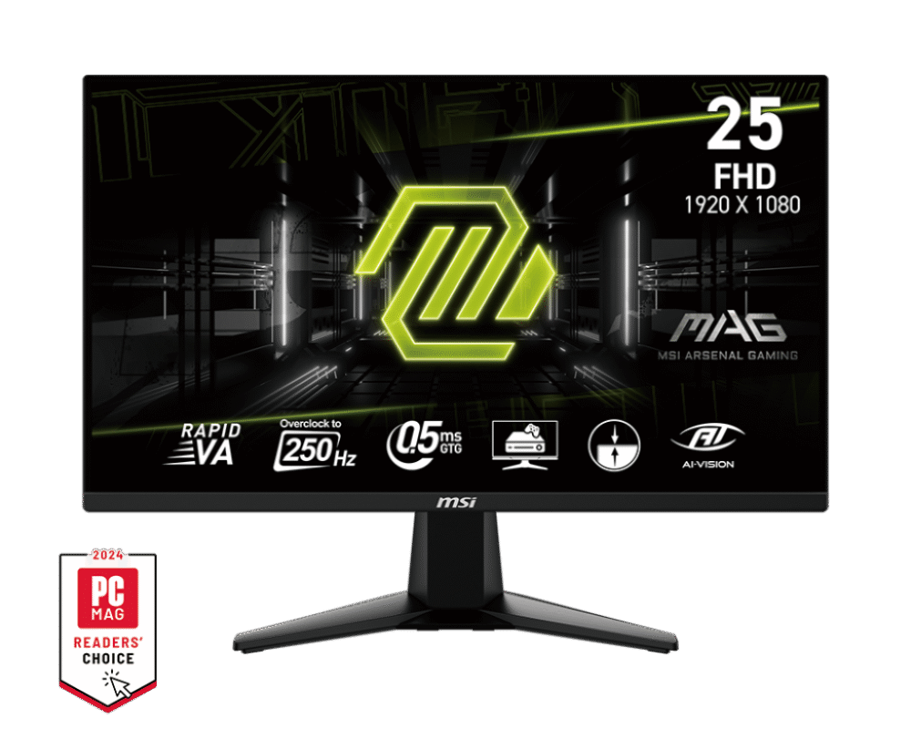 MSI - Monitor Gaming MAG 255XFV LED 24.5", 1920x1080 Full HD, 250Hz, HDMI/DisplayPort