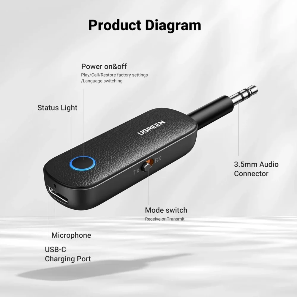 UGREEN - Bluetooth 5.0 Audio Receptor y Transmisor - Image 4
