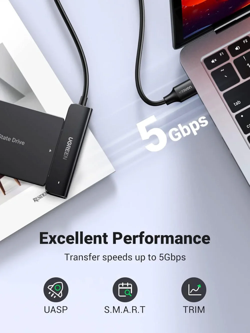 UGREEN - Cable Adaptador USB 3.0 a SATA 2.5" - Image 4