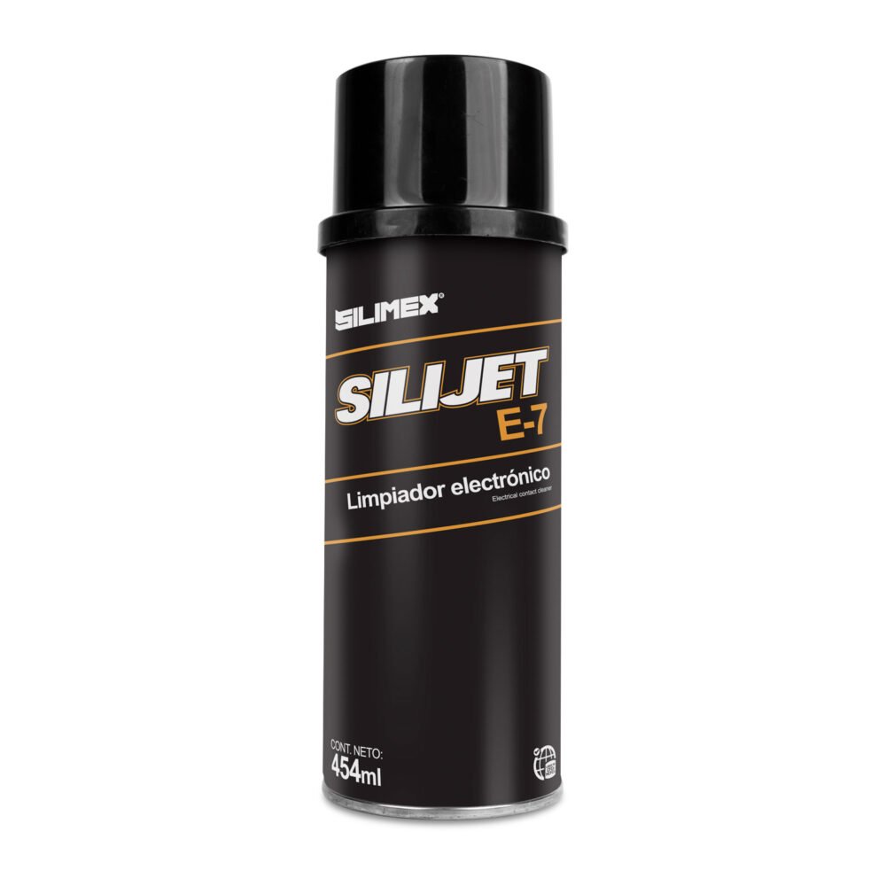 SILIMEX - Aerosol SILIJET E-7 Plus, limpiador electrónico de alto poder, repelente al polvo 454 ml