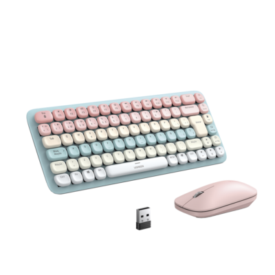 UGREEN - Combo teclado y mouse 85 teclas en Español,  Bluetooth y 2.4GHz,  Mouse Ambidiestro,  Sensor de DPI ajustable