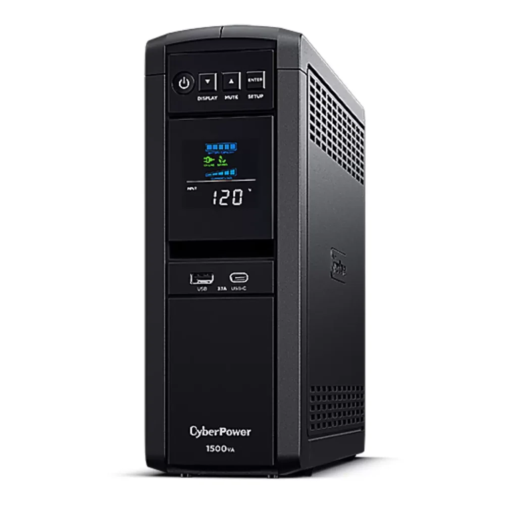 CYBERPOWER - UPS de 1500 VA/900 W, Topología Línea Interactiva, Entrada 120 Vca NEMA 5-15P, Con 12 Tomas NEMA 5-15R