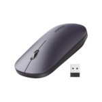 UGREEN- Mouse inalámbrico 2.4 GHz,  Ultra Delgado y Silencioso, DPI 1000/1600/2000/4000 (Ajustable), Alcance 10m