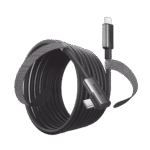 UGREEN - Cable USB-C a USB-C (Cable Link) 5 metros, Transferencia de Alta Velocidad Carga Rápida, Un Extremo Angulado Nylon Trenzado.