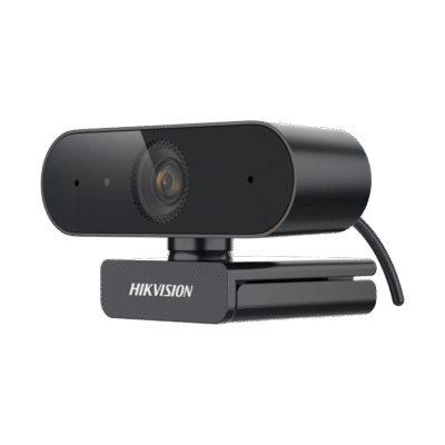 HIKVISION- Cámara Web ALTA DENIFICIÓN (1080p) con Autoenfoque, Giro 360°,  Gran Angular,  Micrófono Integrado