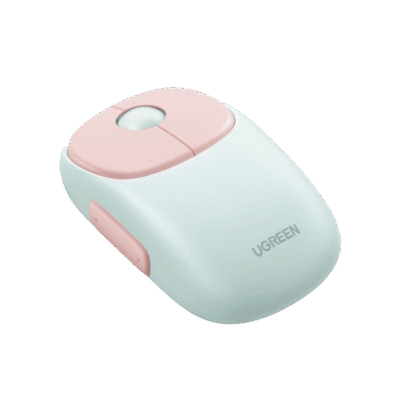 UGREEN- Mouse Inalámbrico FUN, Recargable, 2.4G & Bluetooth, 4 Niveles de DPI, Silencioso,  Ergonómico,  5 Botones