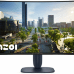 DELL - Monitor Gamer Curvo Alienware LED 32", 2560x1440, FreeSync, 180Hz, HDMI/DisplayPort, Negro