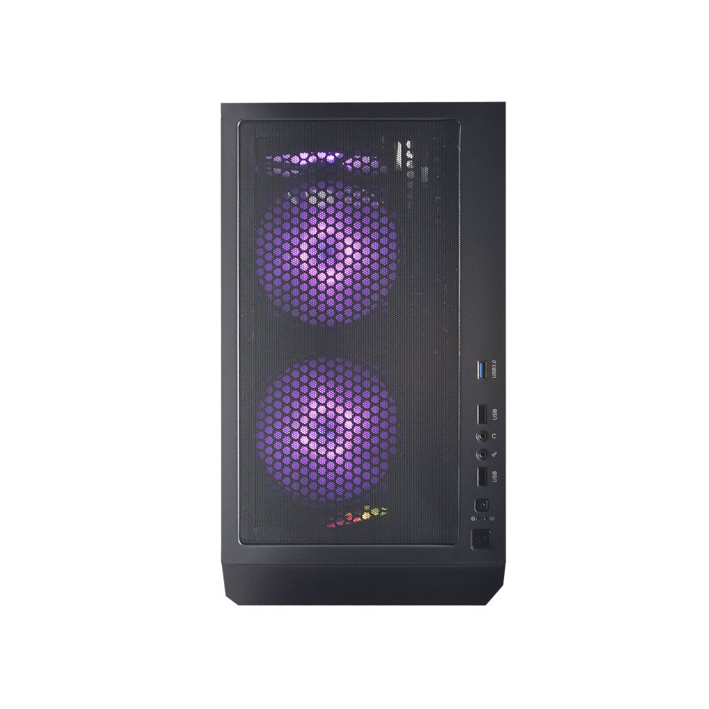 GAMING NACEB - Gabinete Zion, Midi-Tower, ATX/Micro-ATX/Mini-ITX, USB 2.0/3.0, sin Fuente, 3 Ventiladores Instalados, Negro - Image 3