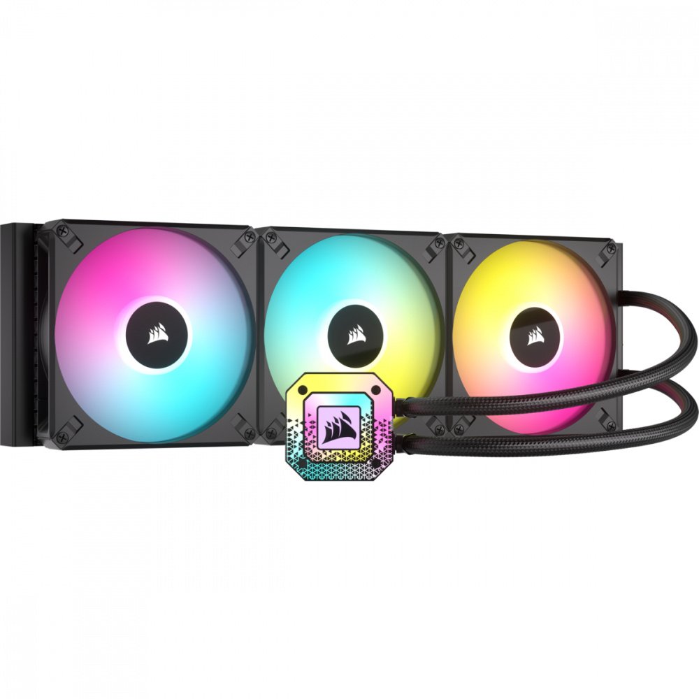 CORSAIR - iCUE H170i Elite Capellix XT Enfriamiento Líquido para CPU, 3x 140mm, hasta 1700RPM, Negro