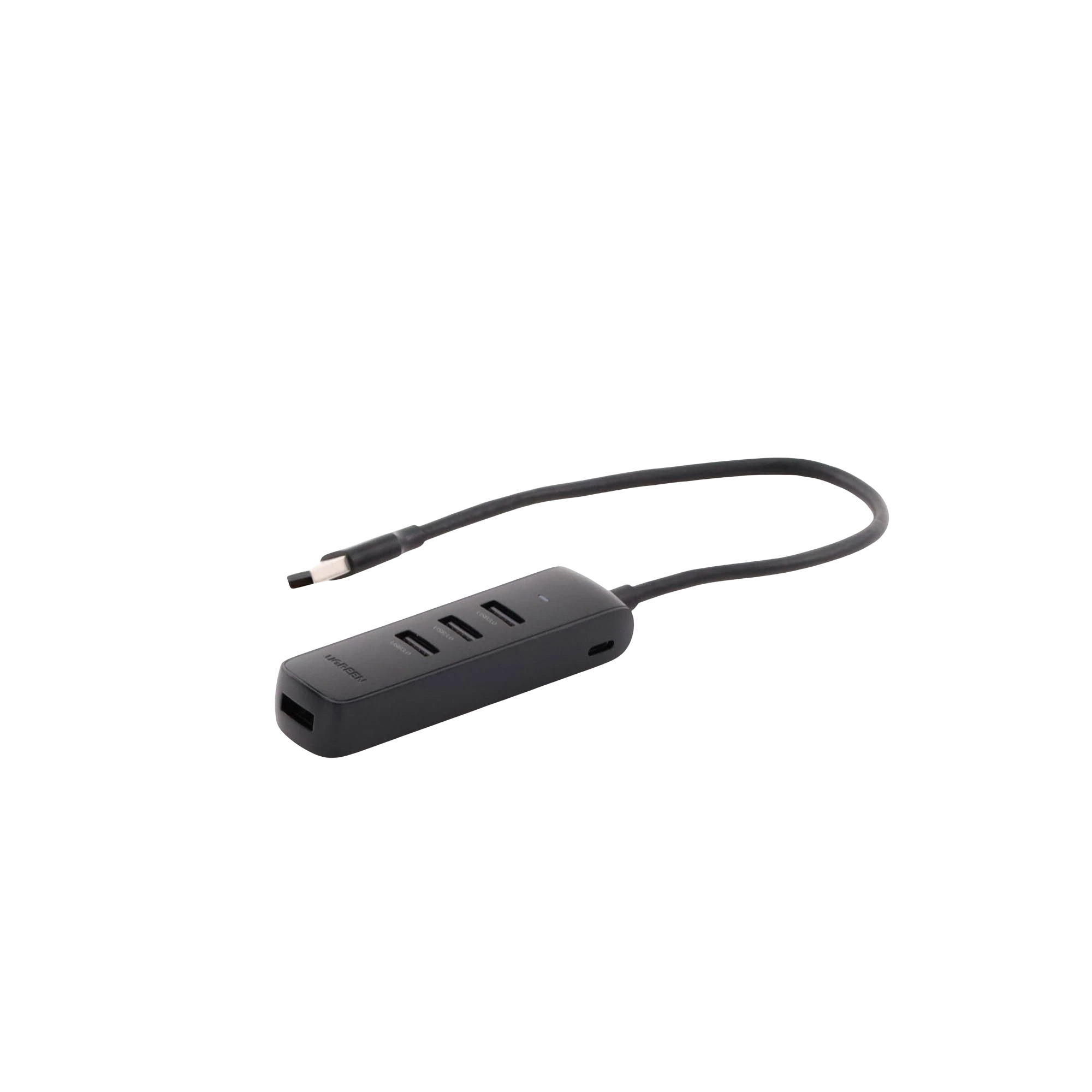UGREEN - HUB USB-A 3.0 4 en 1 | 4 Puertos USB-A 3.0 (5Gbps) | Cable de 25 cm | Indicador Led | Ideal para Transferencia de Datos | Entrada USB-C para alimentar equipos de mayor consumo como discos duros | Color Negro. - Image 3