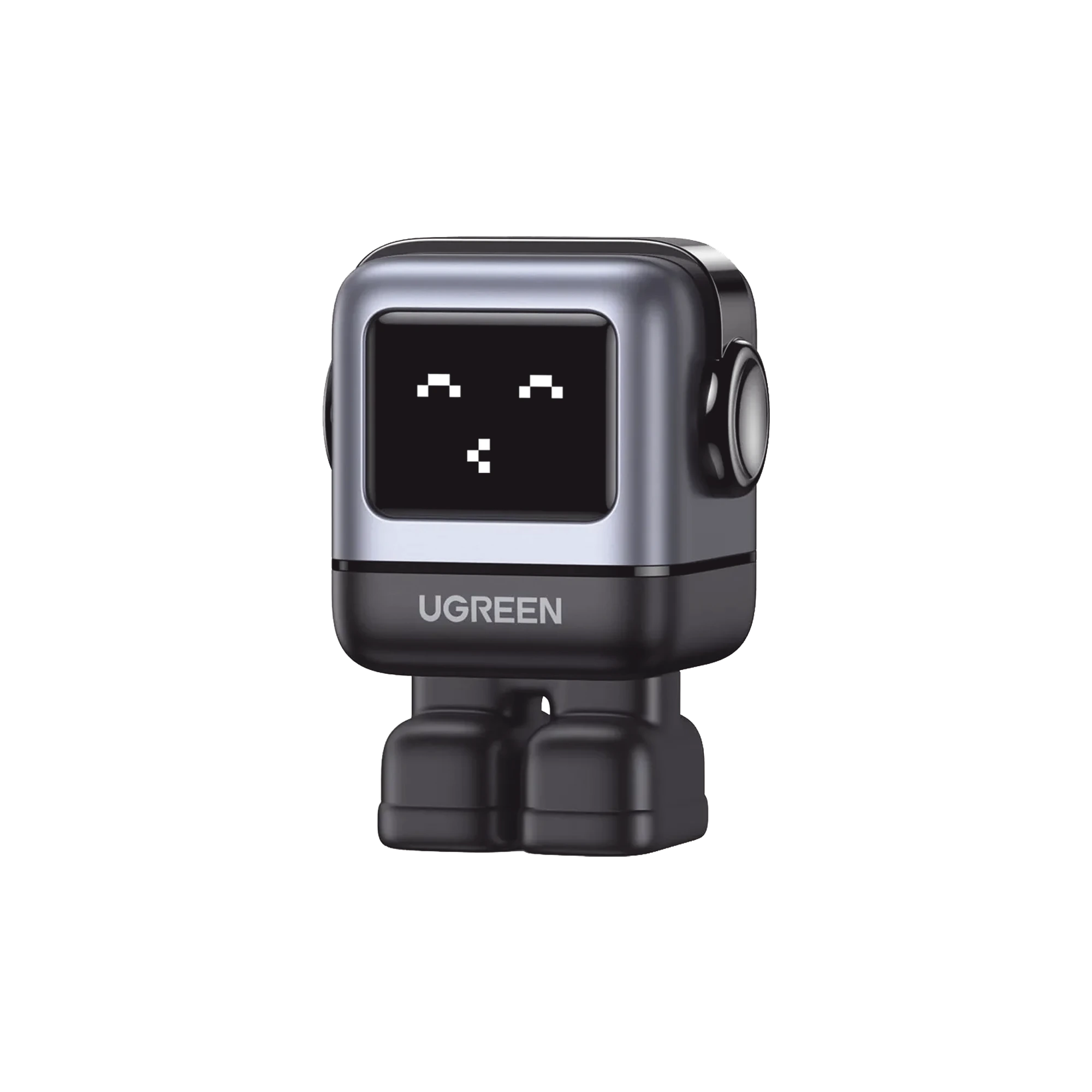 UGREEN - Cargador RobotGaN de 65W Serie UNO | 3 Puertos de Carga Rápida | 2 USB-C | 1 USB-A | PD 3.0 | QC 4.0 | Carga Inteligente | Tecnología GaN II | Zapato Magnético Extraíble | Carcasa Ignífuga | Pantalla LED - Image 2