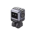 UGREEN - Cargador RobotGaN de 65W Serie UNO | 3 Puertos de Carga Rápida | 2 USB-C | 1 USB-A | PD 3.0 | QC 4.0 | Carga Inteligente | Tecnología GaN II | Zapato Magnético Extraíble | Carcasa Ignífuga | Pantalla LED