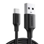 UGREEN - Cable USB-A a USB-C | 2 Metros | Carga y Sincronización de Datos | Carga Rápida 60W | Datos 5 Gbps | QC 3.0/2.0 | FPC | AFC | Protección Integrada | Duradero y Flexible| Caja ABS | Cubierta de TPE | Color Negro