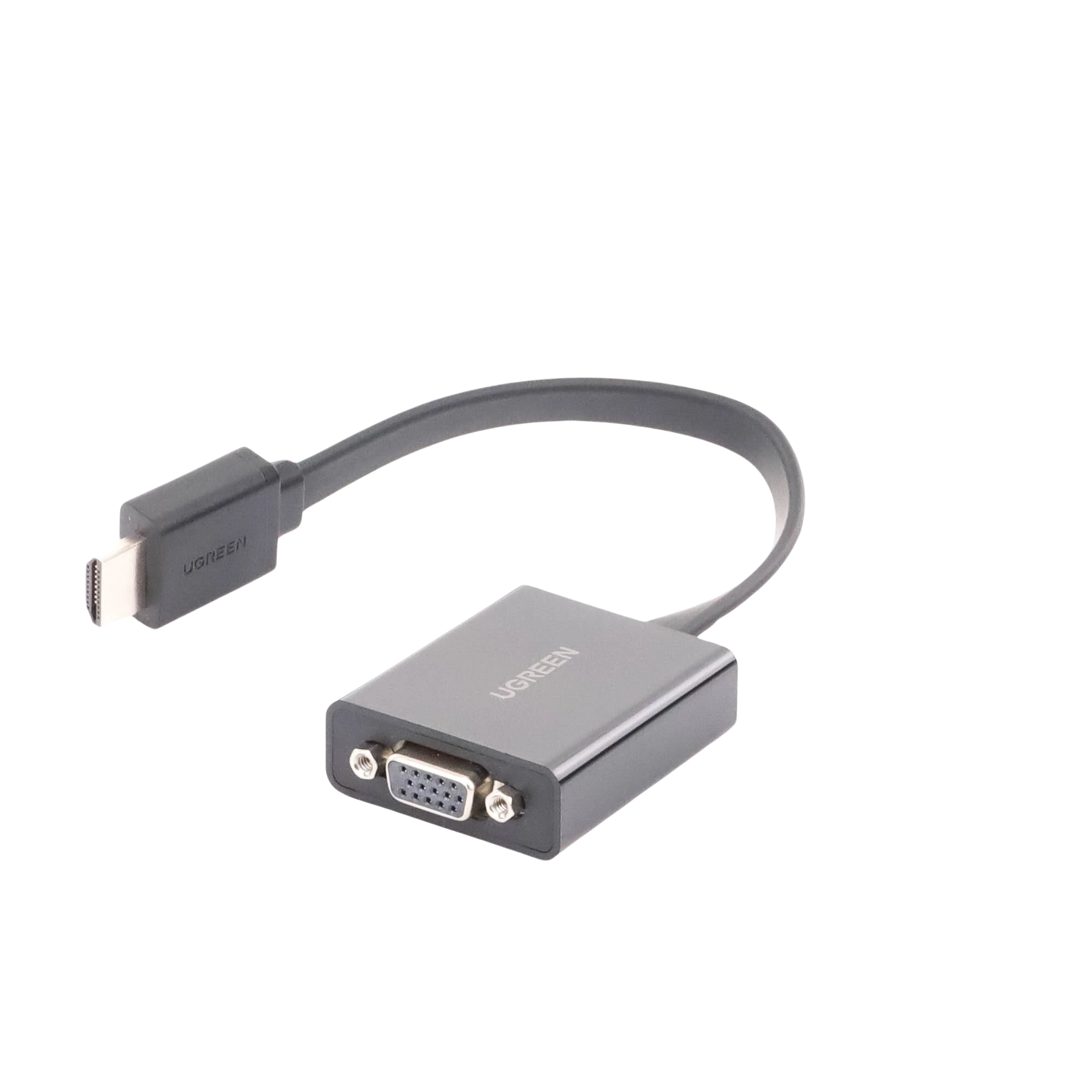 UGREEN - Adaptador HDMI a VGA / Resolución 1080P / Audio 3.5mm / Con Puerto Micro USB para Alimentación / Plug & Play / No Requiere Controlador / ABS / Flexible y Duradero - Image 3