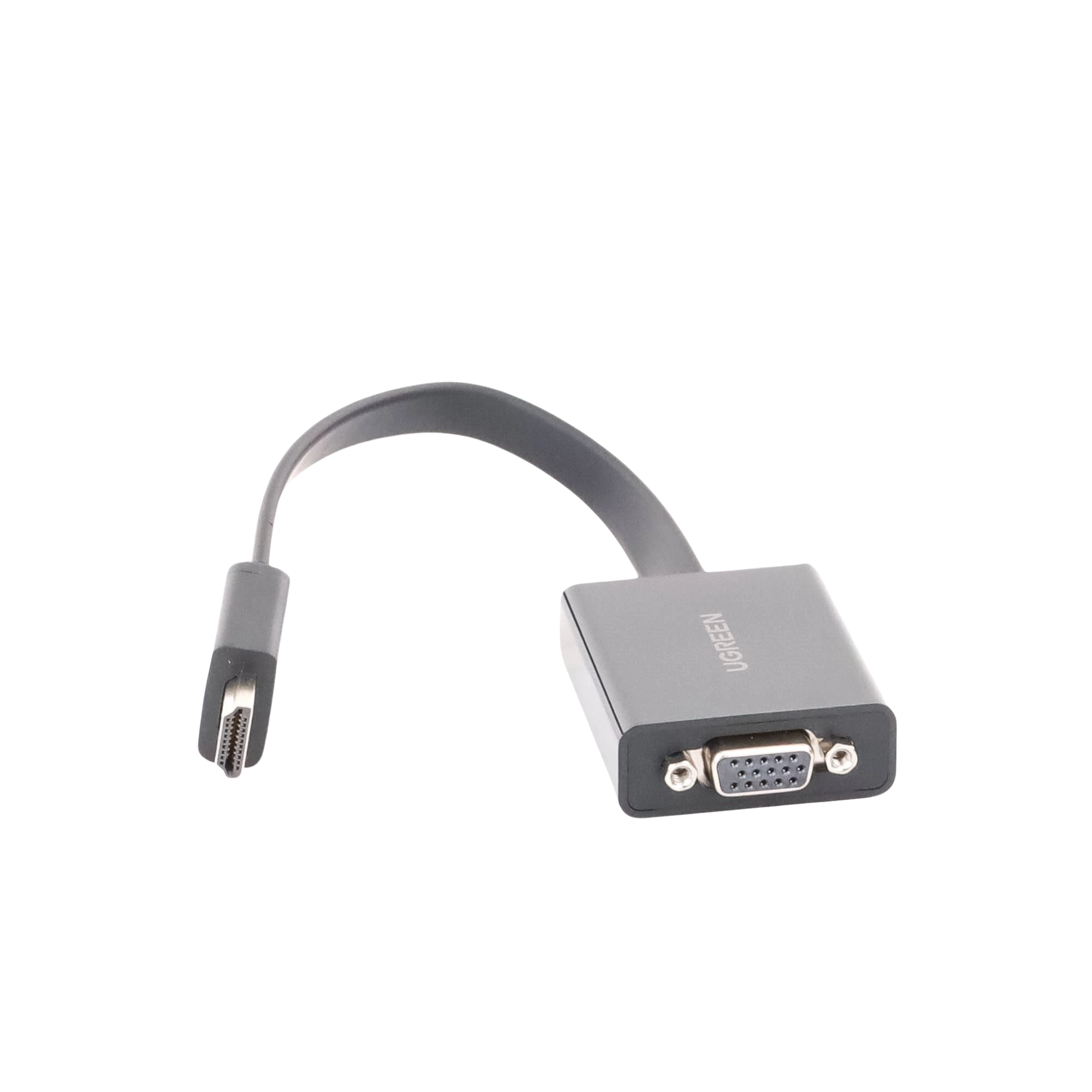 UGREEN - Adaptador HDMI a VGA / Resolución 1080P / Audio 3.5mm / Con Puerto Micro USB para Alimentación / Plug & Play / No Requiere Controlador / ABS / Flexible y Duradero - Image 2