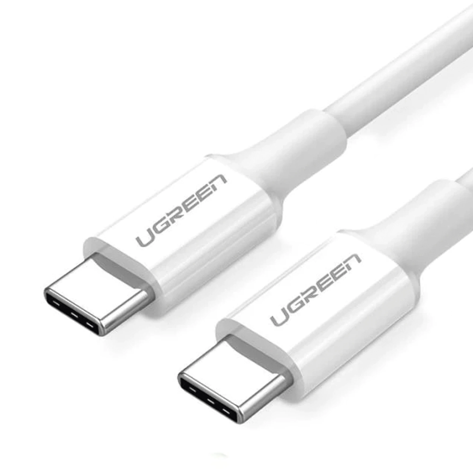 UGREEN - Cable USB-C a USB-C | 1 Metro | Carga Rápida de hasta 60W | Transferencia de datos de 480 Mbps | Color Blanco. - Image 2
