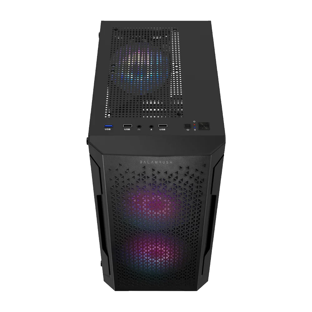 BALAM RUSH - Gabinete Artic GI725, Mini-Tower, Micro-ATX/Mini-ITX, USB 2.0/3.0, sin Fuente, 3 Ventiladores Instalados, Negro/Gris - Image 3