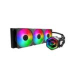 COOLER MASTER - Masterliquid 360 Core II ARGB Enfriamiento Líquido para CPU, 3x 120mm, hasta 1750RPM, Negro