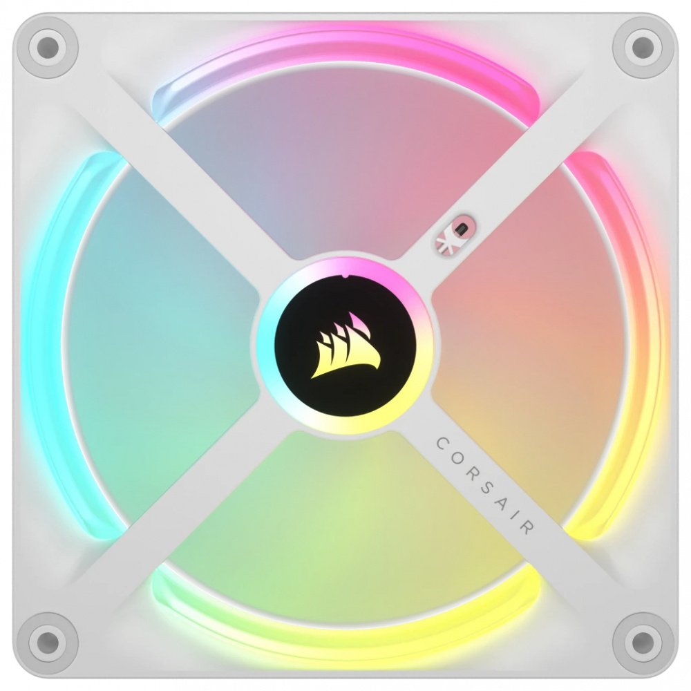 CORSAIR - Ventilador iCUE LINK QX140 RGB, 2x 140mm, 2000RPM, RGB, Blanco - Imagen 3