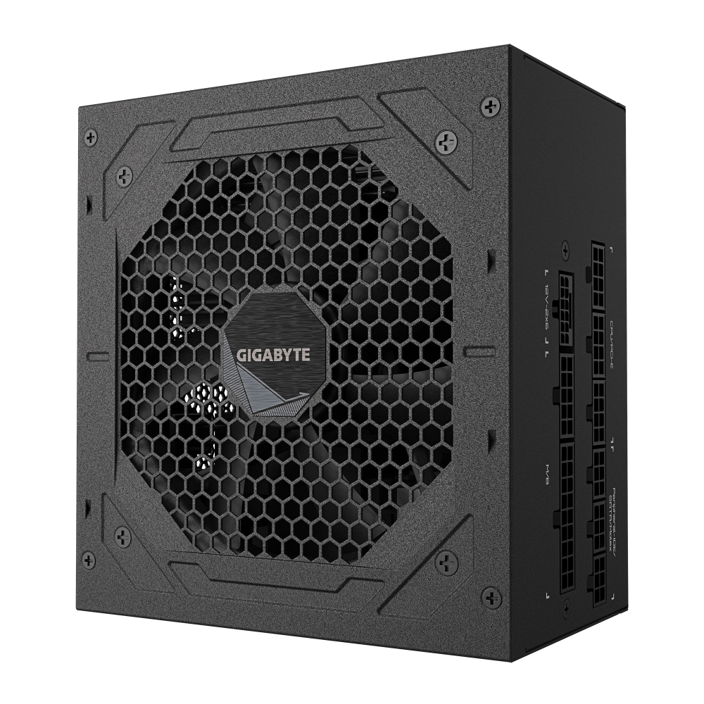 GIGABYTE - Fuente de Poder UD750GM PG5 V2 80 PLUS Gold ATX, Modular, 24-pin ATX, 12VHPWR, 120mm, 750W - Imagen 4