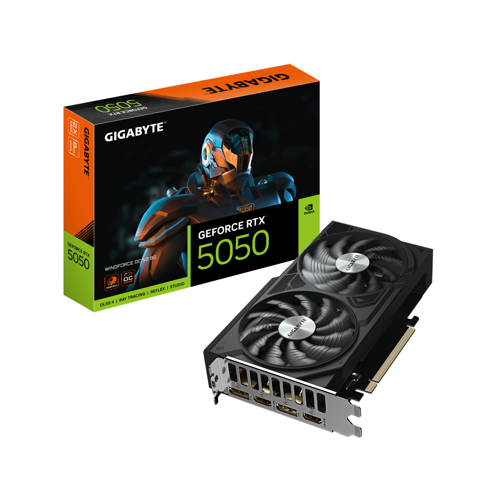 GIGABYTE - Tarjeta de Video Gigabyte NVIDIA GeForce RTX 5050, 8GB 128-bit GDDR6, PCI Express 5.0