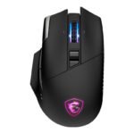MSI - Mouse Gamer Ergonómico Versa Pro Wireless, Inalámbrico, Óptico, 26.000DPI, RF Wireless/Bluetooth/USB-C, Negr