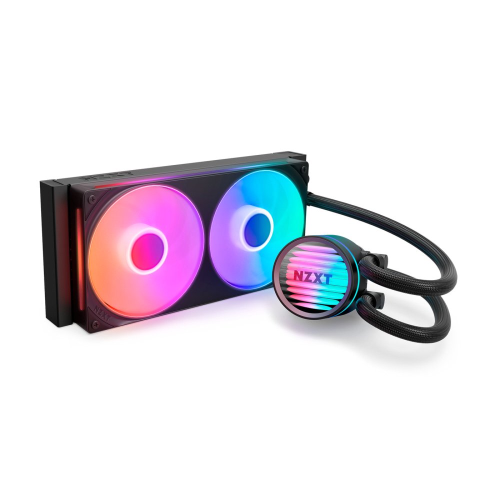 NZXT - Kraken Core 240 RGB Enfriamiento Líquido para CPU, 2x 120mm, hasta 2400RPM, Negro - Imagen 2